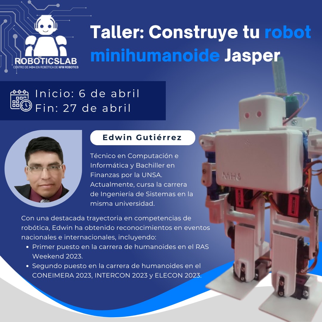 Construye tu robot minihumanoide Jasper